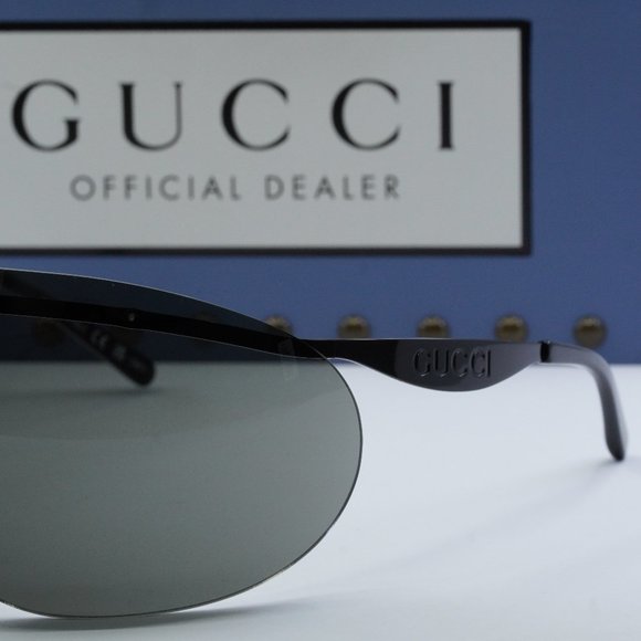 FINAL PRICE NEW GUCCI GG1656S 001 BLACK GREY SUNGLASSES - Picture 3 of 11